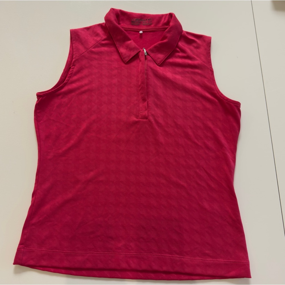 Nike Golf Dri-Fit Quarter Zip Tank Top Womens som EUC
